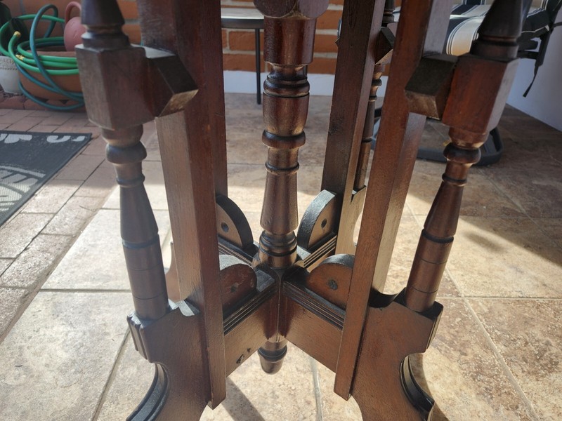 Victorian Marble-top Candle Table 1887 gallery