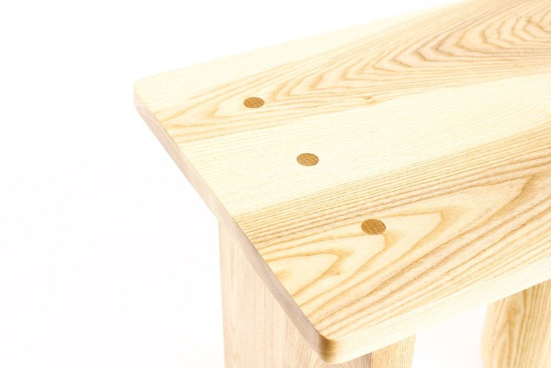 Custom Modernist Rectangular Side / End Table — Ventana — Ash + White Oak gallery