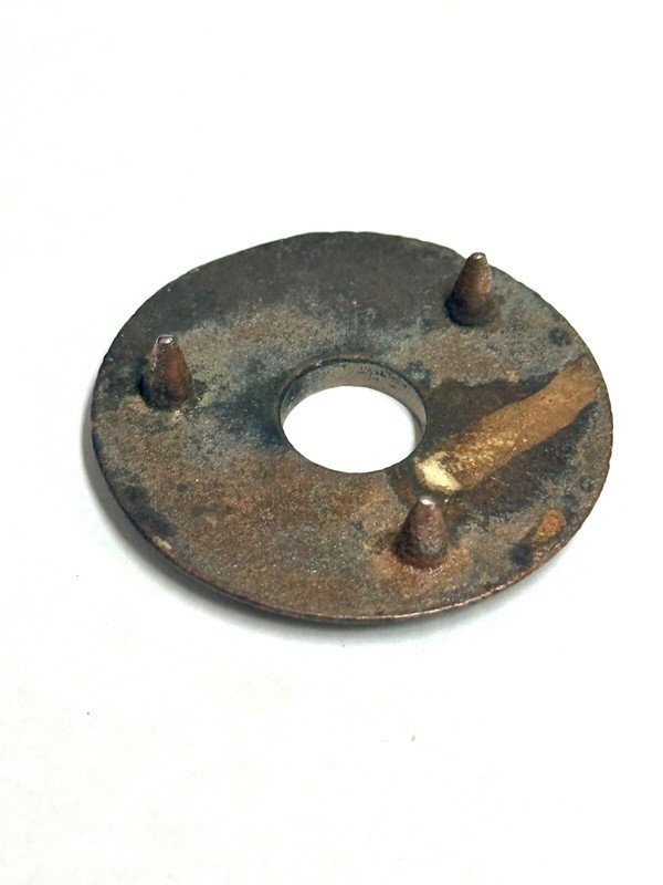 1-1/2" ORIGINAL SOLID PLAIN ROUND DOOR ROSETTE, ANTIQUE, VINTAGE, ART DECO gallery