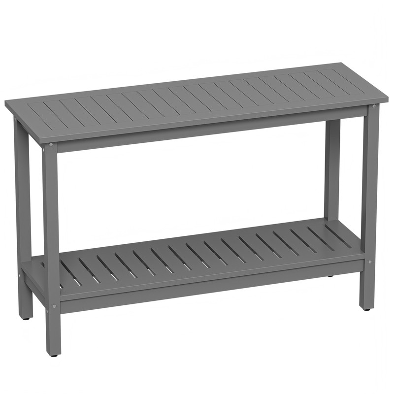 48'' Console Table Entryway Sofa Side Table w/ 2 Storage Shelves Organizer gallery