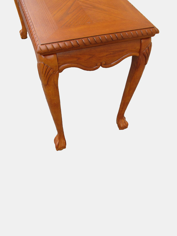 62403 Oak Claw foot Console Table Hall Stand Sideboard Server gallery
