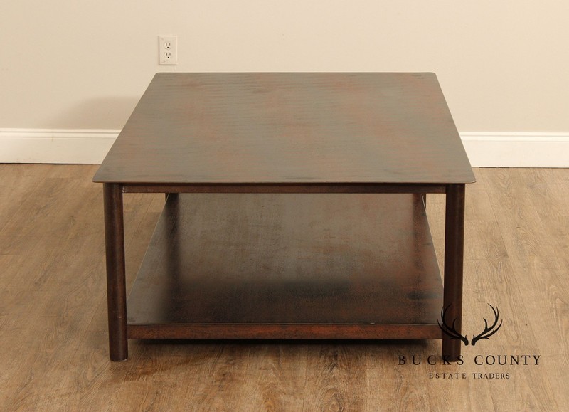 Jim Rose Patinated and Oxidized Steel Coffee Table gallery