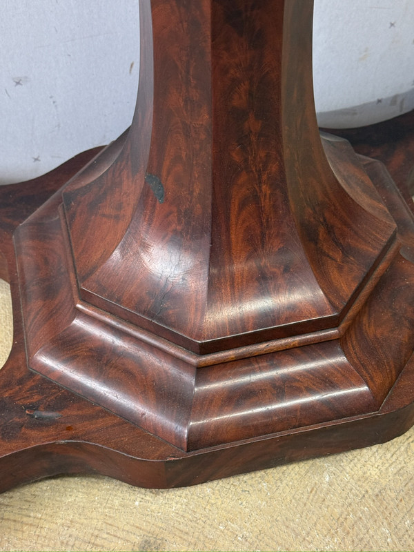antique empire Meeks card game console table flame mahogany 1830 gallery
