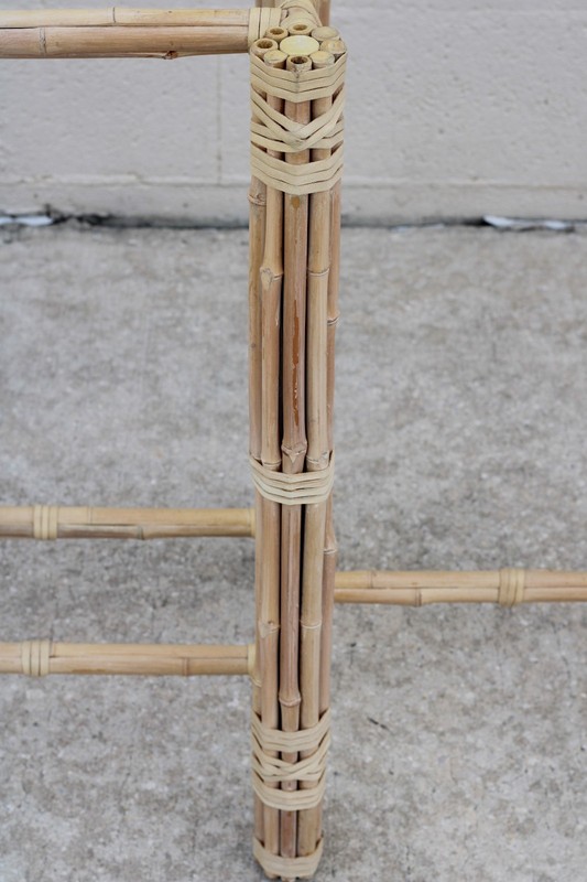 Genuine McGuire Bamboo Console Table Base w/Stone Top (optional) Organic Modern gallery