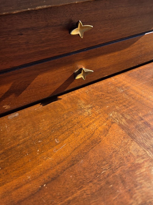 One Mid-century Mersman ( 1950s-1970s ) step-up side table solid wood. gallery