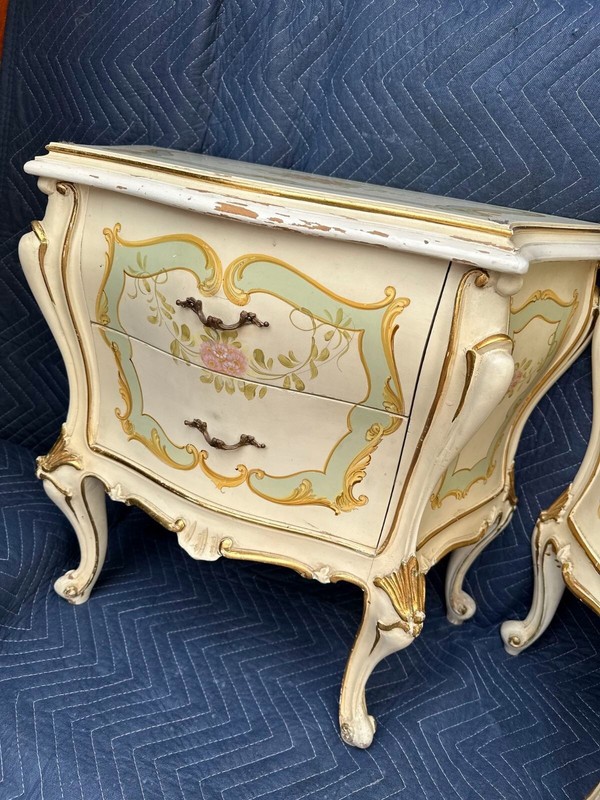 Cute Italian Rococo Baroque French Nightstand Side Table Italy I have two gallery