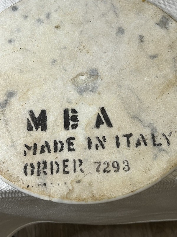 Antique 20th Century Made In Italy Side Table with Marble Top See Description gallery