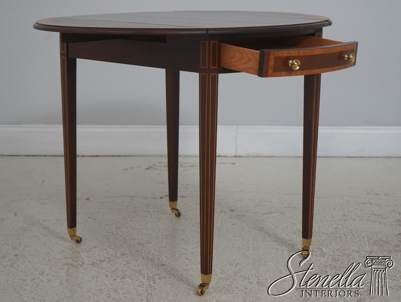 L71830: Mahogany Federal Style Drop Leaf Pembroke Table gallery