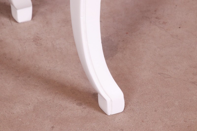 Italian Provincial White Lacquered Console or Sofa Table, Newly Refinished gallery