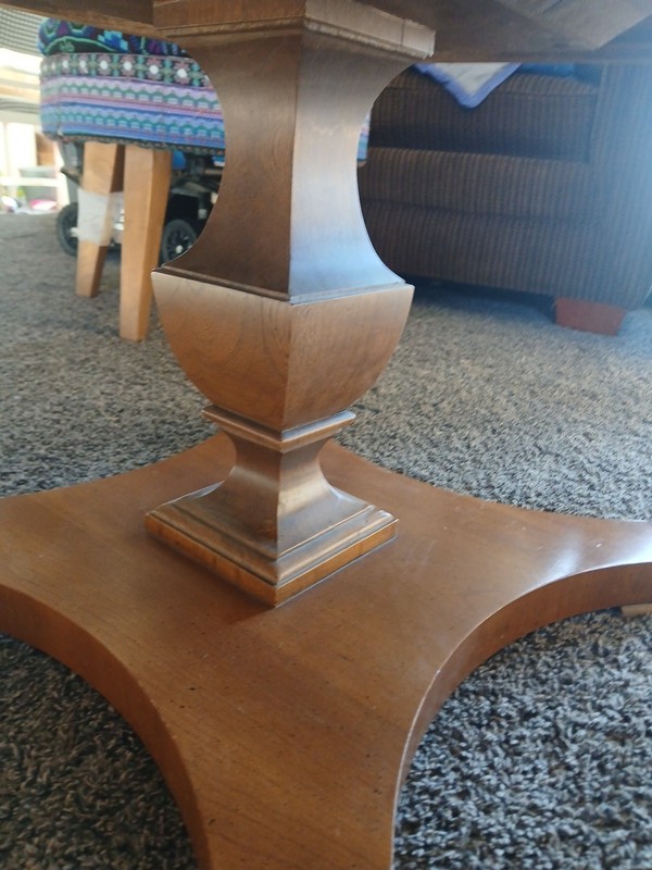 VINTAGE Lane Square Pedastle End Table Wood gallery