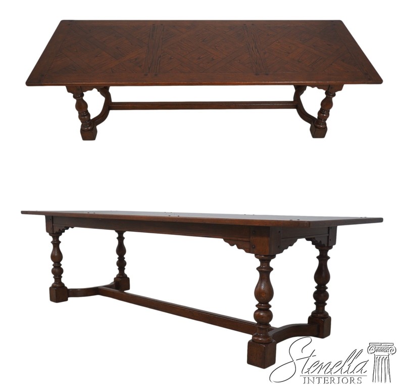 L72587: JONATHAN CHARLES Large Chestnut Banquet Dining Table