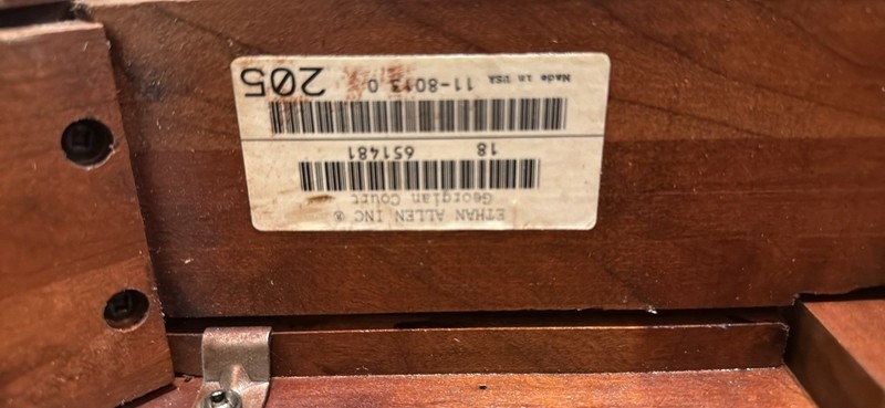 Ethan Allen Georgian Court Drop Leaf Table Cherry Wood gallery