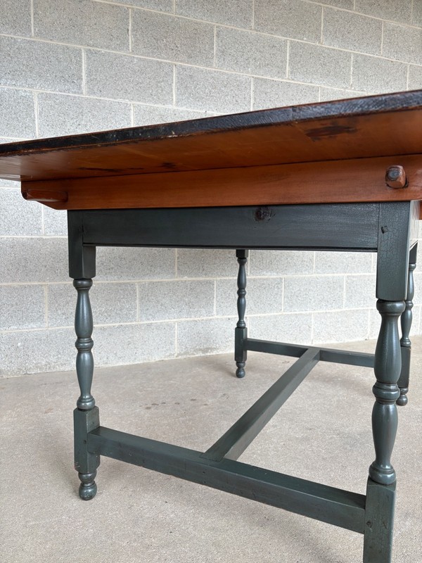 STEPHEN VON HOHEN HAND MADE PIN DOWELLED PINE 60" DINING TABLE gallery