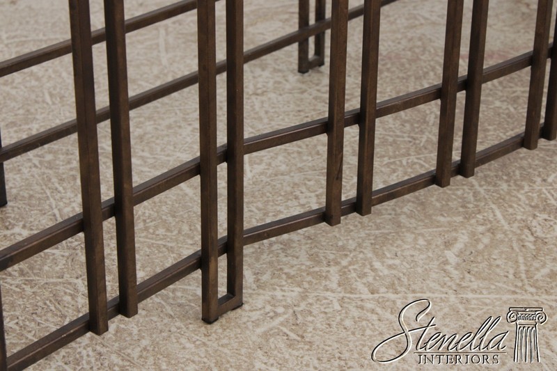 73177: French Style Iron & Steel Base Stone Top Console Table gallery