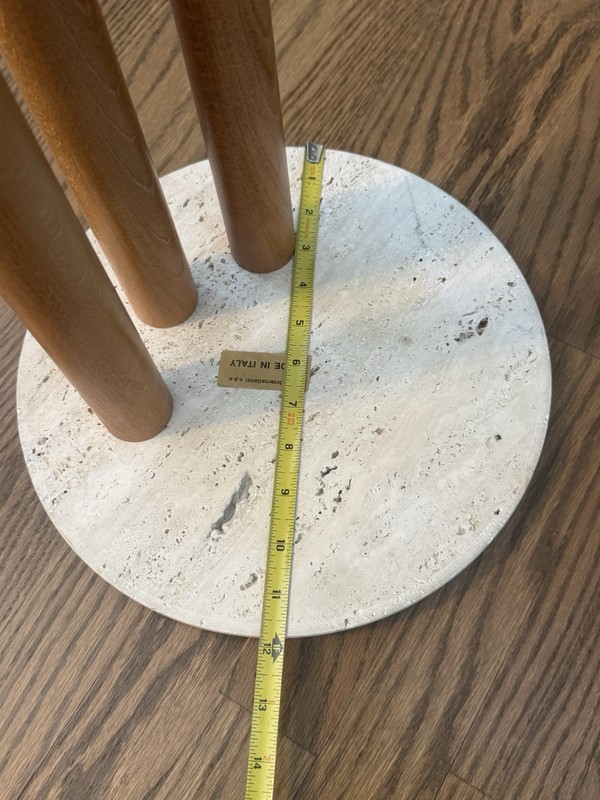 VTG Postmodern Mid Century Marble Side Table Stone International S.P.A Italy gallery