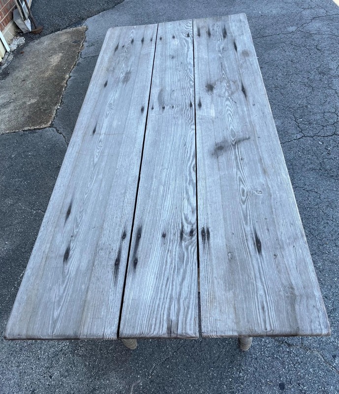 Rustic Primitive Farmhouse Table - Antique with Drawer gallery