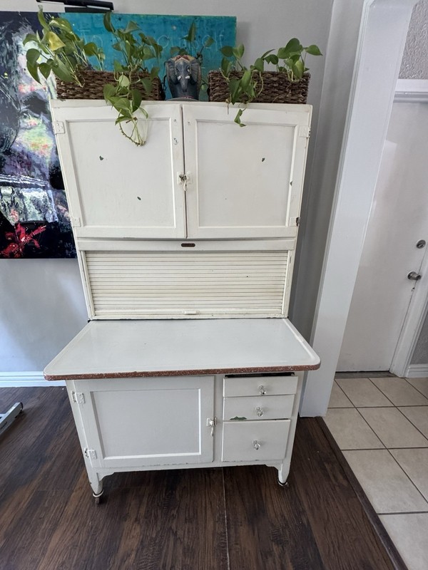 Antique Hoosier Cabinet/Dough Table gallery