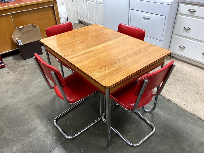 Vintage Midcentury Chrome Dining Table