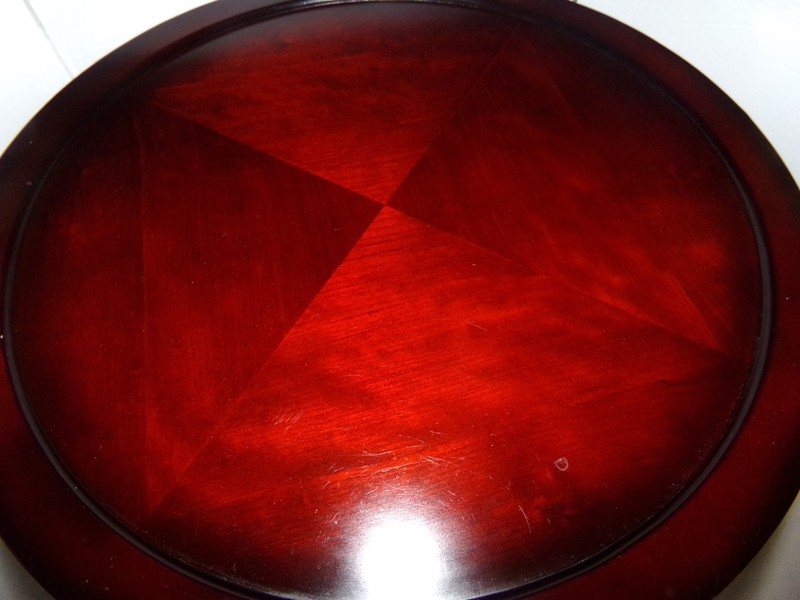 Vintage 2004 The BOMBAY Company Cherry Color Wooden Table 26"H gallery
