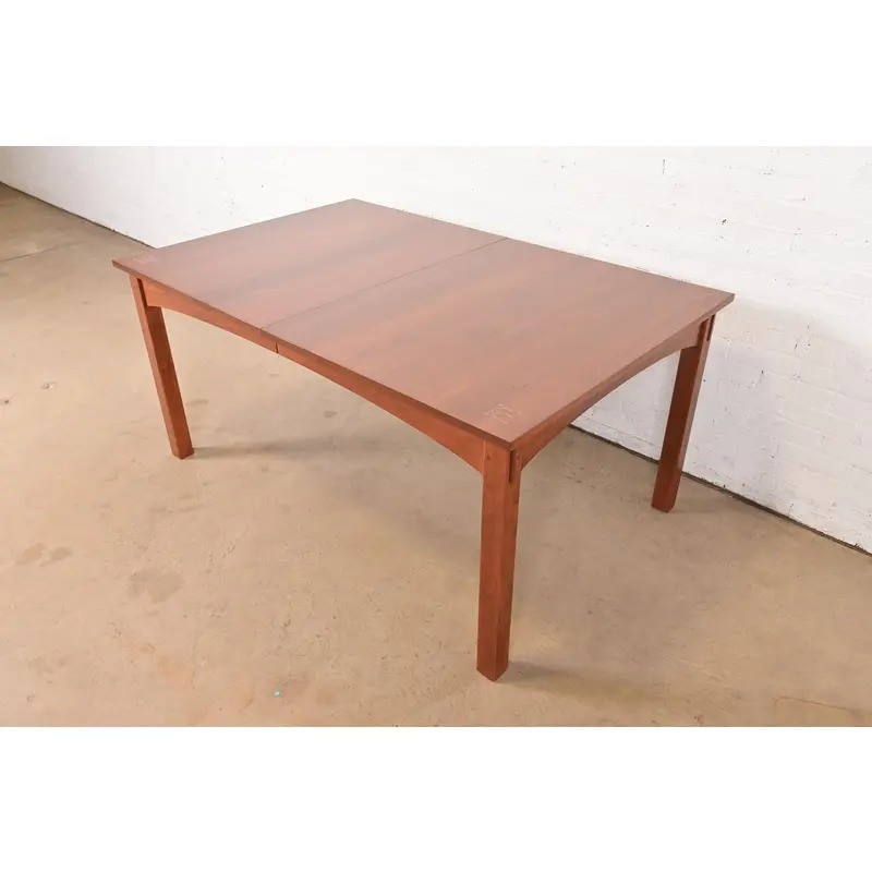 Stickley Harvey Ellis Cherry Wood Extension Dining Table, Newly Refinished gallery