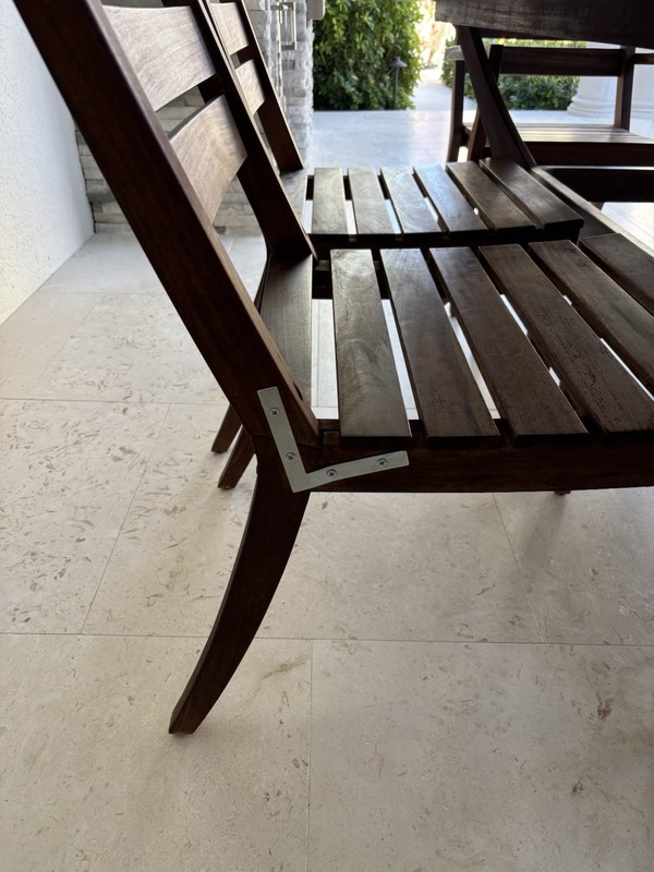 Wood Table Set With 4 Side Chairs And 2 End Chairs gallery