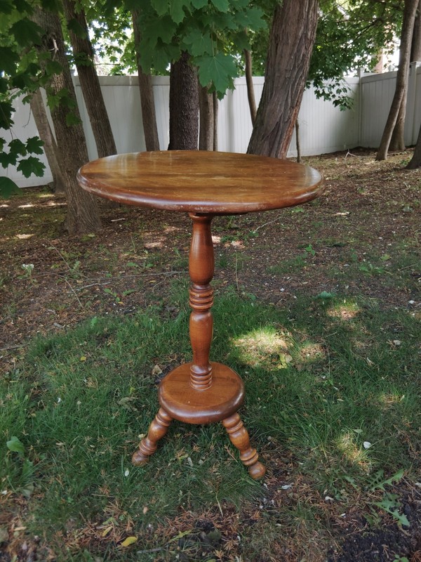 Ethan Allen American traditional solid maple and or birch 1965 wood end or side gallery