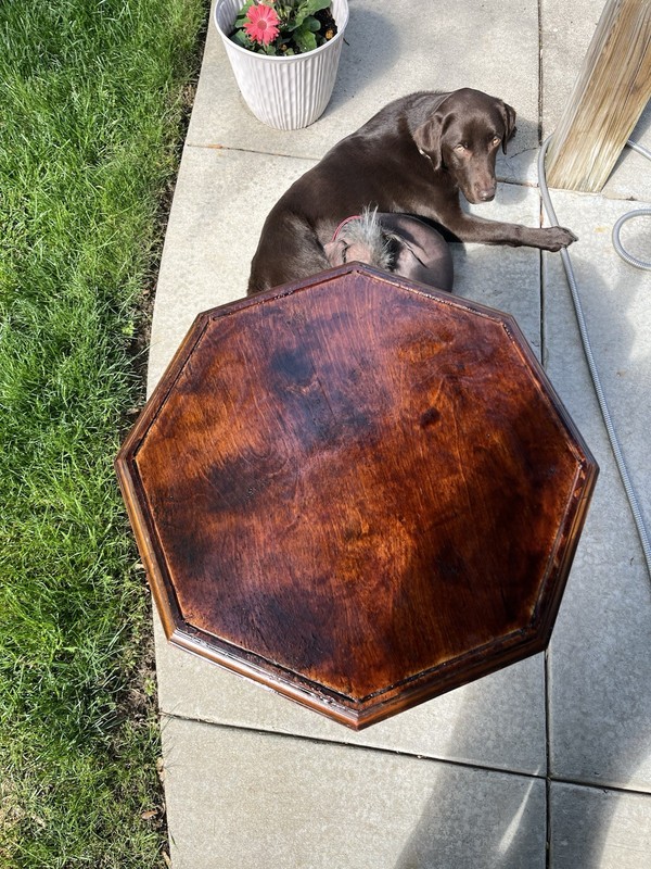 Mid 20th Century Octagonal Revolving Book Case Table gallery