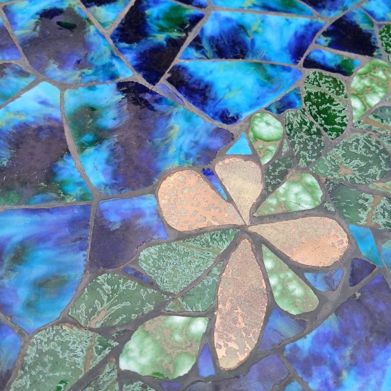 Mid Century Modern Mosaic Tile Top Coffee Table gallery