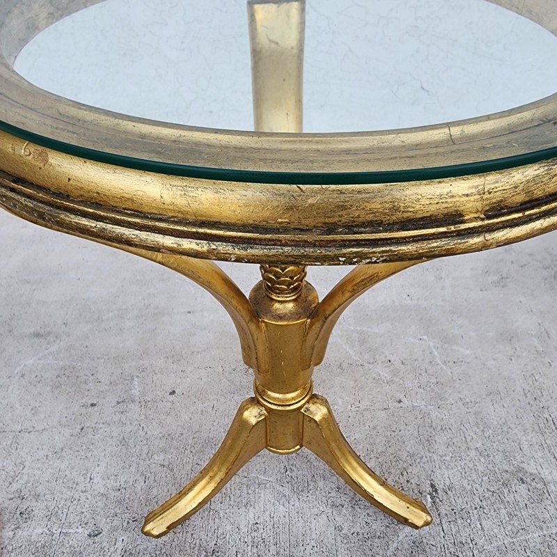 Mid Century Giltwood Side Center Table gallery