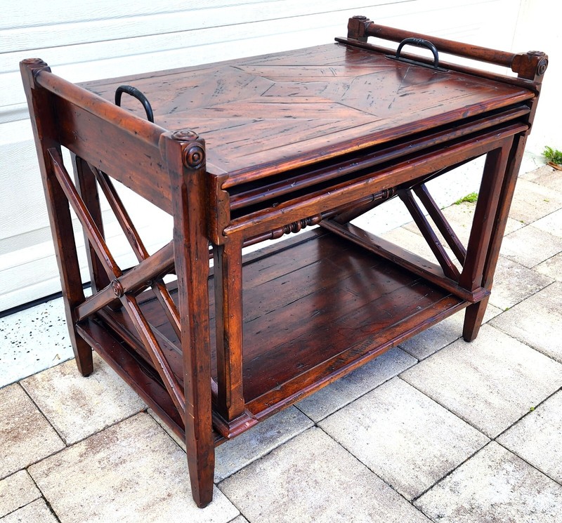 Theodore Alexander Bromwich Nesting Side Table with Serving Tray gallery