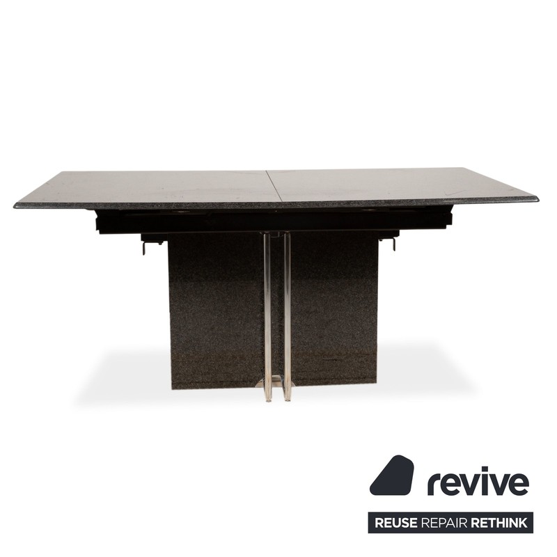 Draenert Dining Table Granite Stone Black Grey Anthracite 160 x 96 cm gallery