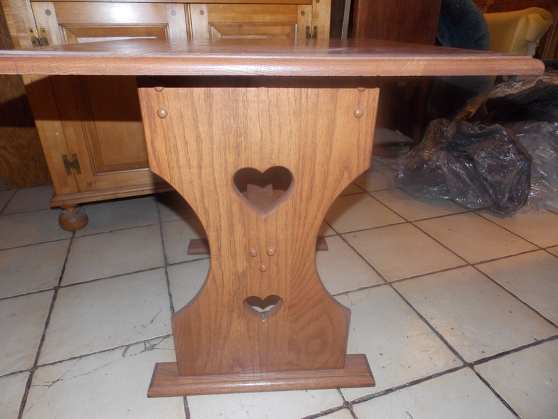 Solid Oak Mid Century Side Table / End Table (ET92) gallery