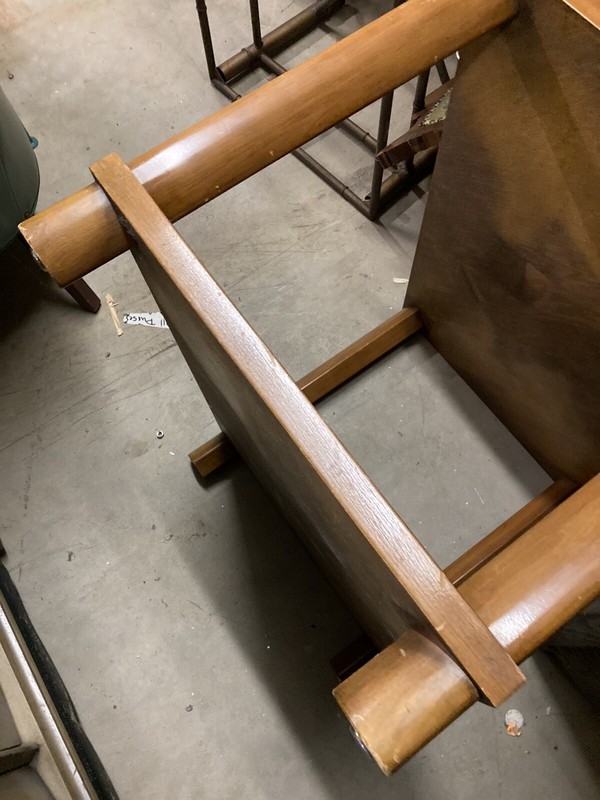 Vintage Mid Century Modern End Side Accent Table Retro 1960's Hardwood Signed W gallery