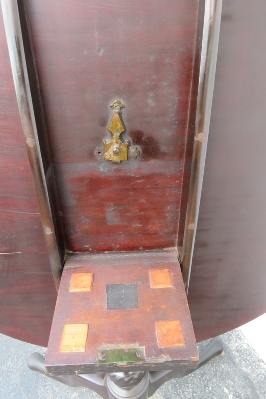 Tilt Top Solid Mahogany Round Tea Breakfast Dinette Center Card Game Table 2568 gallery