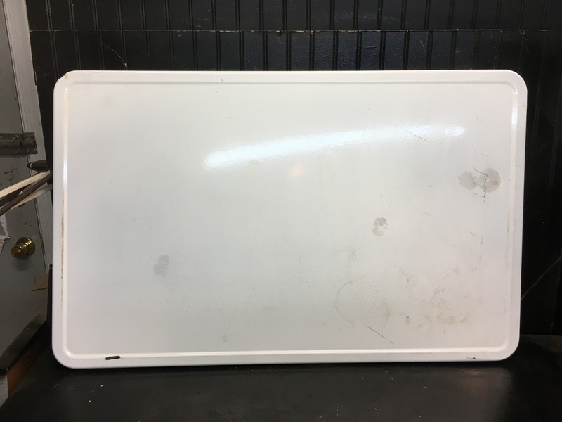 Vintage Hooser Porcelain Table Top 40.5in x 25in Farm Table Top