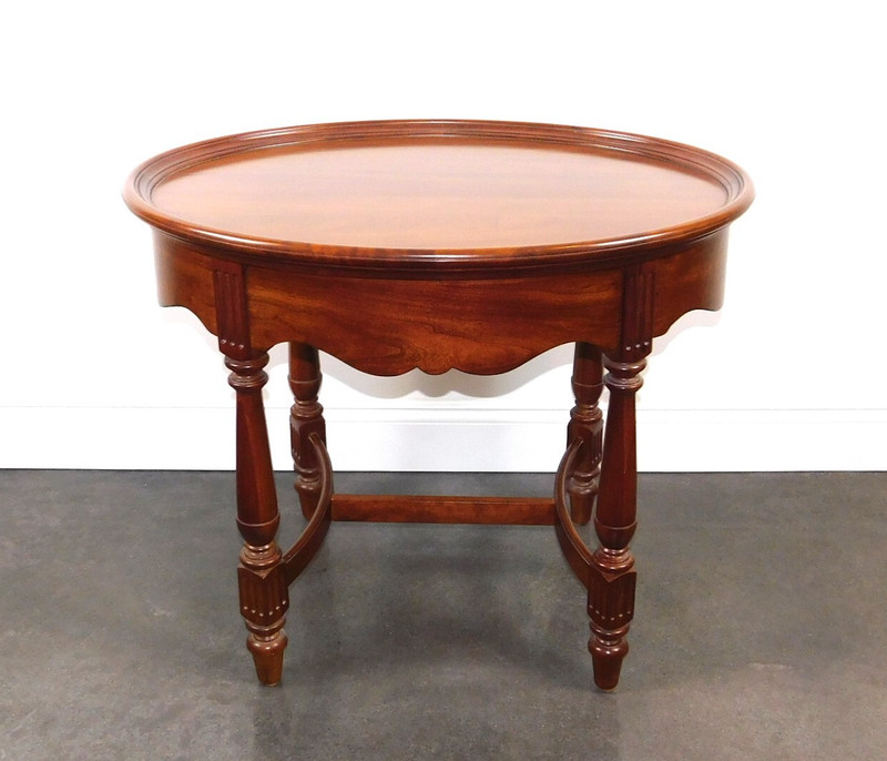Vintage Pennsylvania House Furniture Oval Cherry Side Table