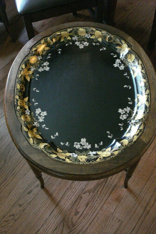 J. H. Witham Regency Style Table - Inset Low Platter - Handmade by Artist