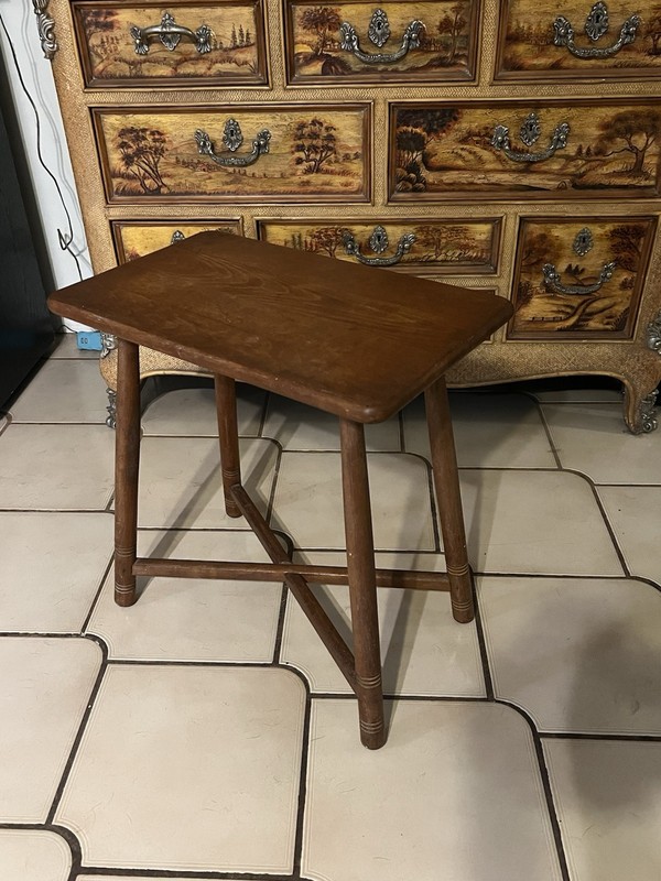 Old Omish Vintage solid wood table 23”high x21x13.