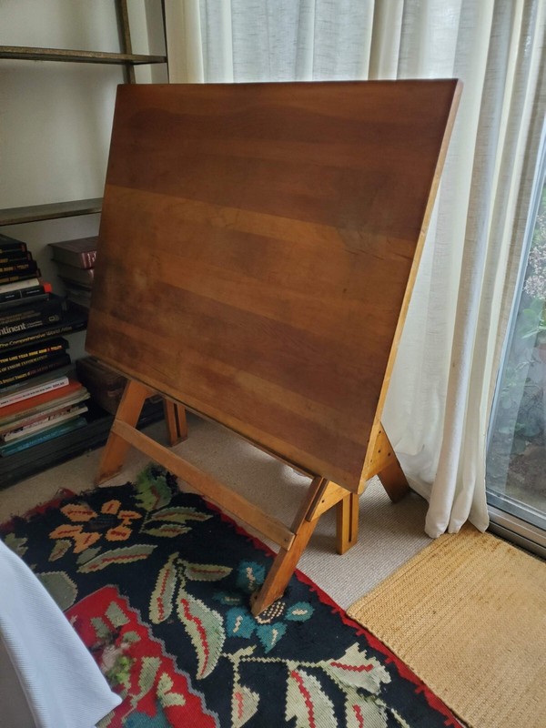 Vintage Anco Bilt Wood Drafting Table