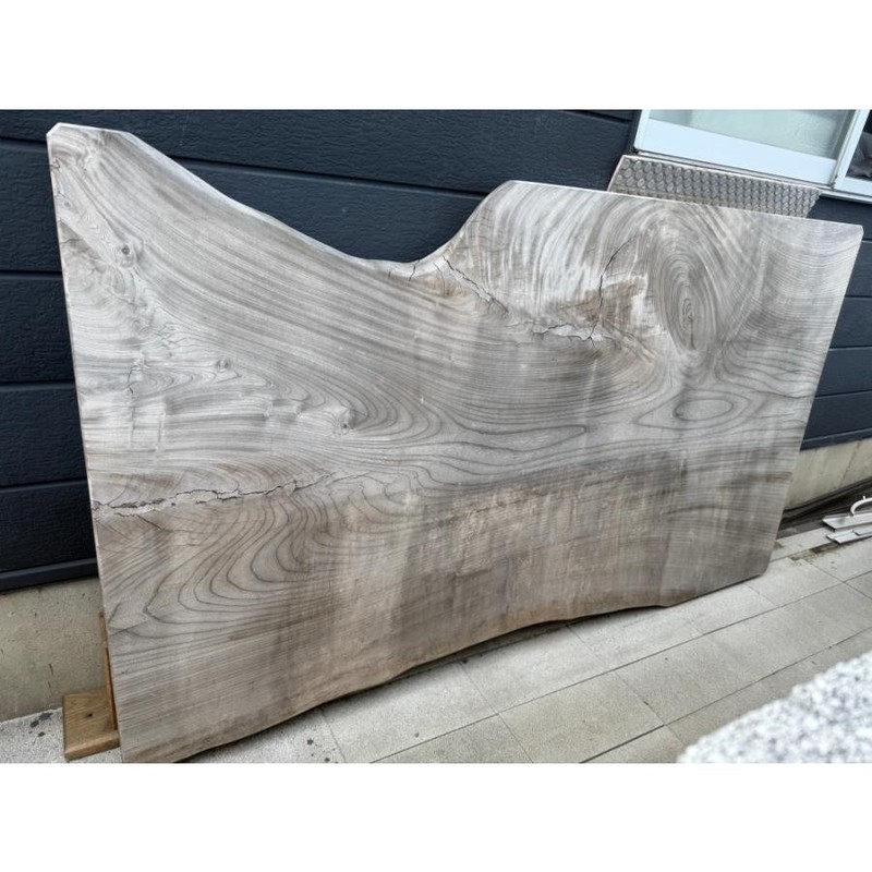Zelkova Wood Table With Legs Unused Japan 65cm (25.6in)