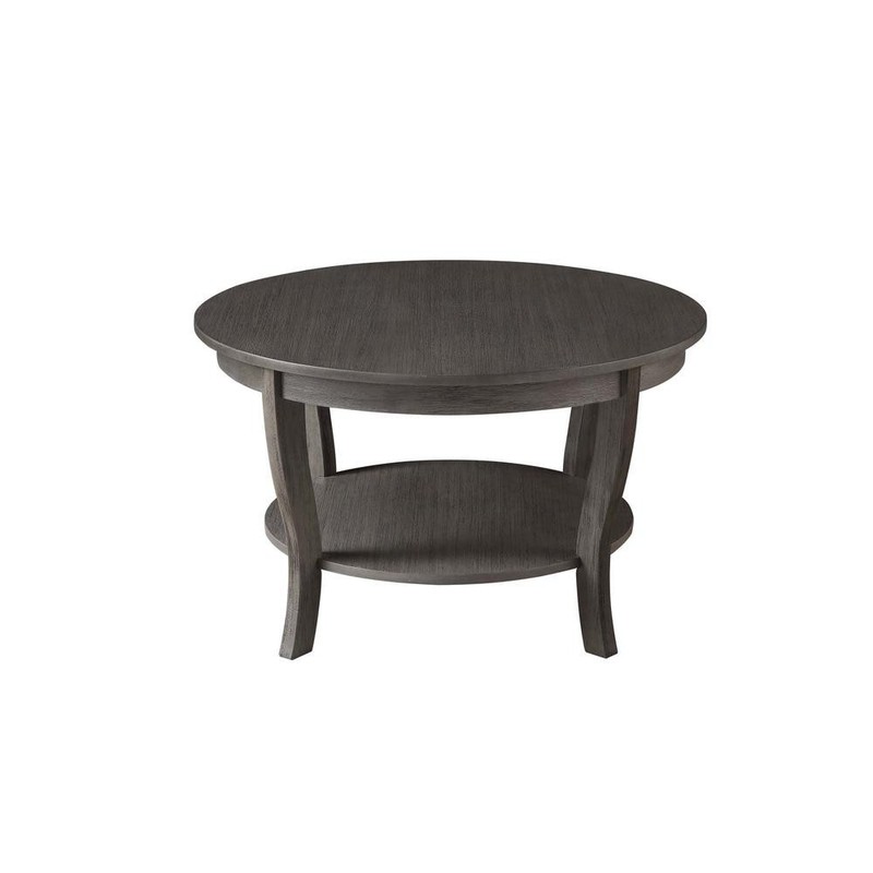 American Heritage Round Coffee Table with Shelf gallery