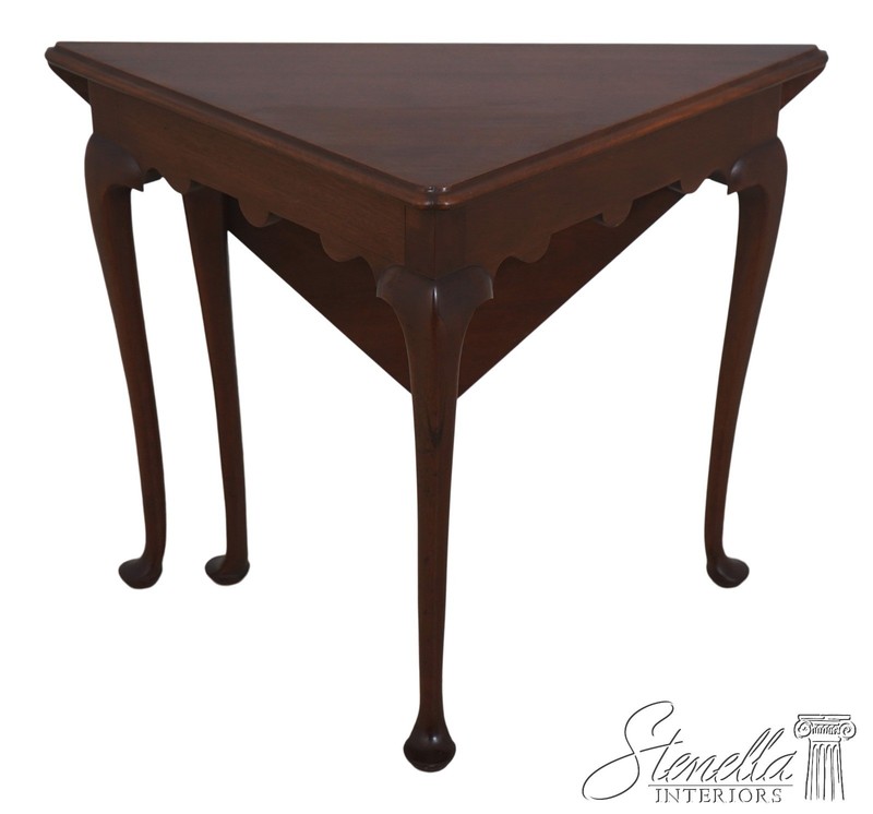 72812: BIGGS Mahogany Gate Leg Corner Table