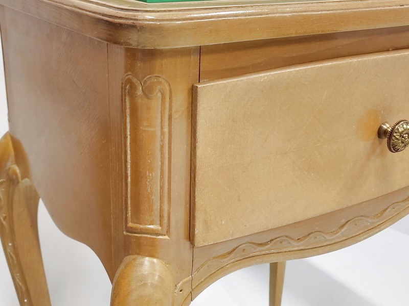 Vintage Nightstand Pair 1940 By Rene Prou In Varnished Beech 40S 1940S gallery