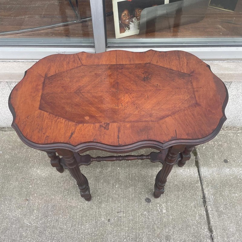 Mahogany 6 Leg Parlor Table Early 20th Century gallery