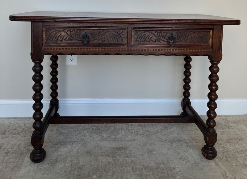 Jacobean Style Antique Oak Side Table