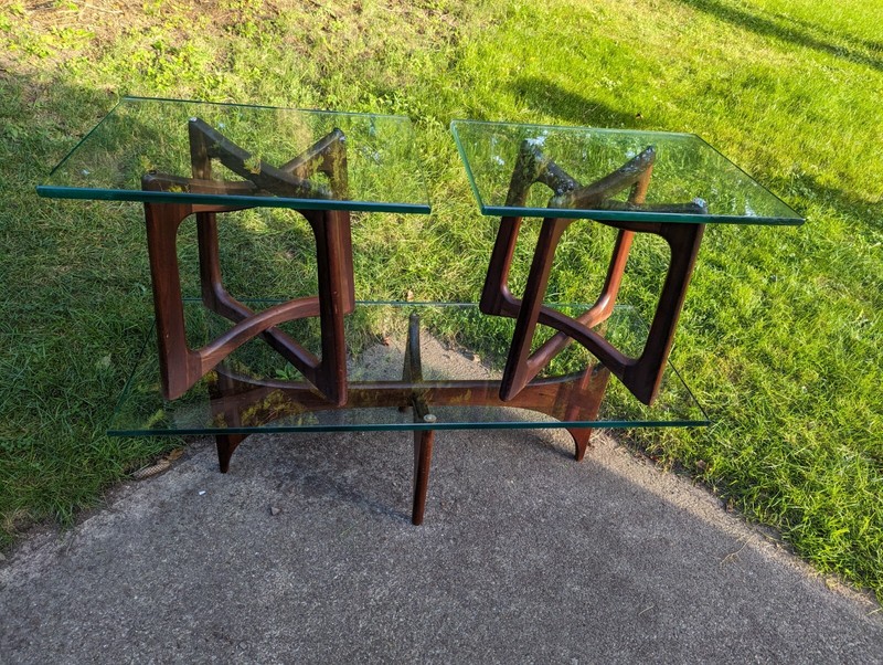 Adrian Pearsall Stingray Three Piece Mid Century Modern Coffee & End Table Set