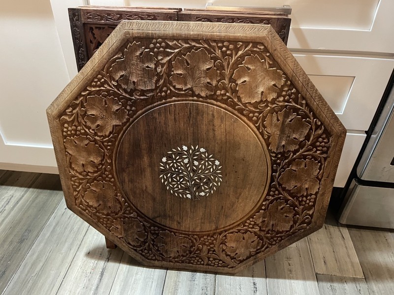 Vintage Anglo Indian Octaganal Side Table gallery