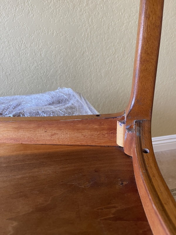 EUC MCM Vtg Lane Walnut Side Table Wedge, Style 997-21 gallery