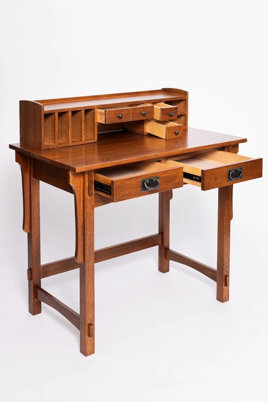 Mission Style Library Table with Removable Organizer gallery