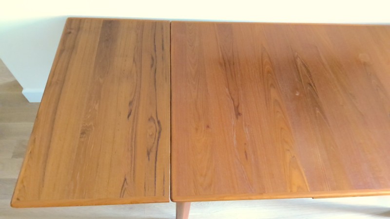 Kurt Østervig Style Mid-Century Dining Table Solid & Veneered Teak Draw Leaf gallery
